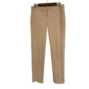 Ann Taylor Pants Womens Low Rise Pleated Beige Tan Size 4